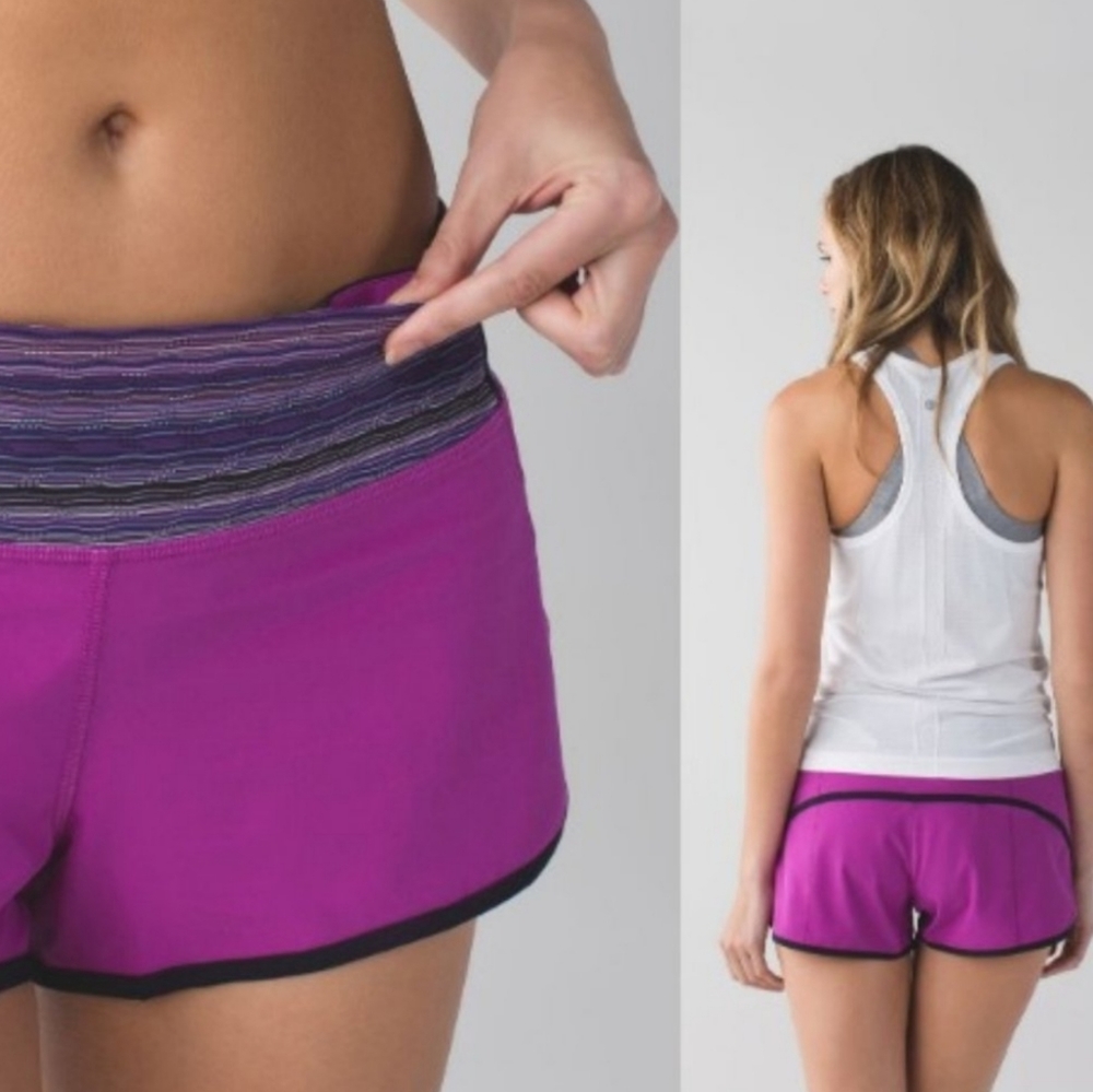 Lululemon Run Speed Shorts Space Dye Ultraviolet Sz8